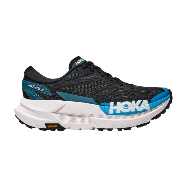 Men's Trail Running Shoes Hoka Mafate X  Black/Skyward Blue 1161990BKSK