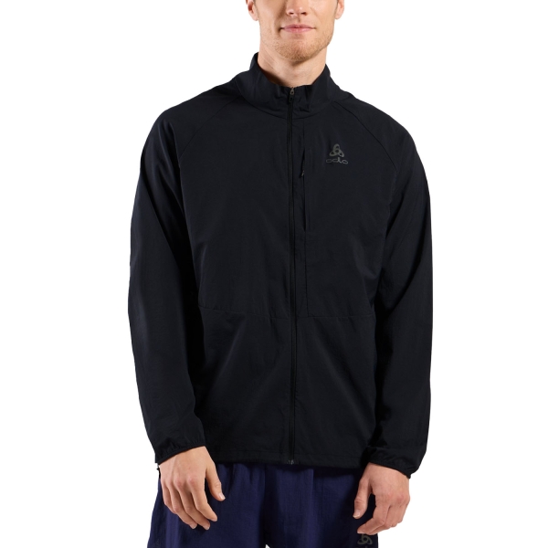 Men's Running Jacket Odlo Zeroweight Jacket  Black 31573215000