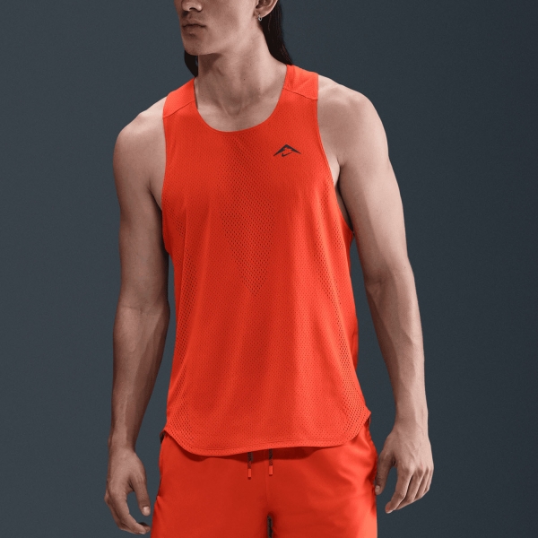 Men's Trail Running Tank Tops & Vests Nike Trail DriFIT ADV Tank  Picante Red/Red Sepia/Heather/Black HV2141633