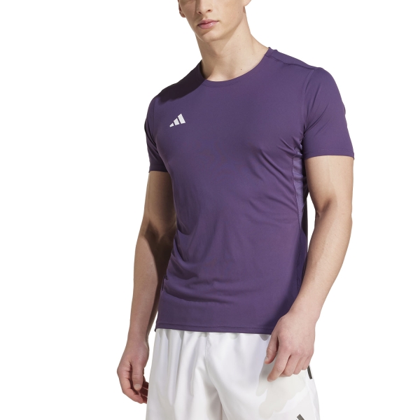 Men's Running T-Shirt adidas adizero Essentials TShirt  Aurora Plum JM8340