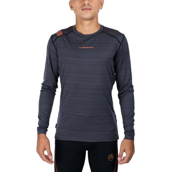 Men's Outdoor Jacket and Shirt La Sportiva Tour Shirt  Carbon/Cherry Tomato L64900322