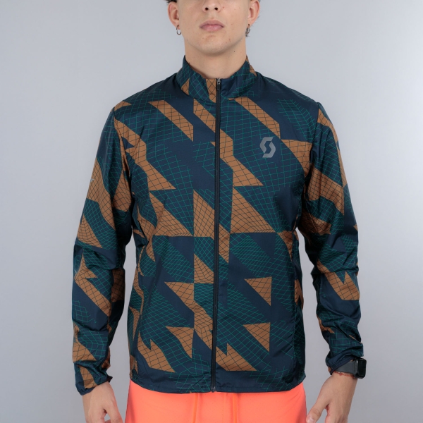 Men's Running Jacket Scott Endurance Tech Jacket  Dark Blue/Bread Brown 4213438017